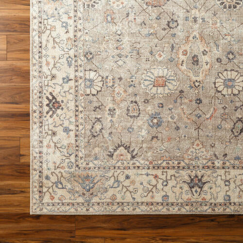Davina Machine Woven Rug — Gray / Beige | BOCC-2302