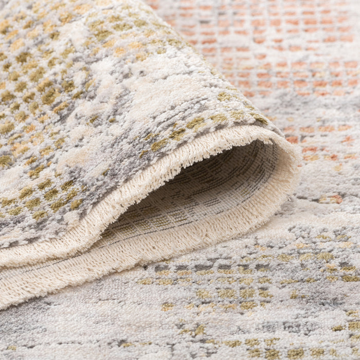 Premium Modern Abstract Rug – Ivory Multi (Non-Shedding, Easy Clean)