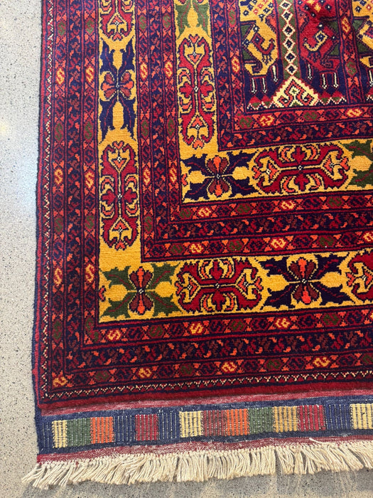 7 x10 Hand knotted 100% wool Afghan Tribal Area Rug