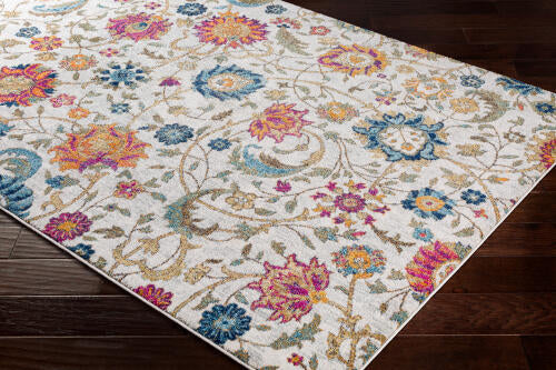 Livabliss Harput Machine Woven Rug — Multi / Ivory Floral | HAP-1074