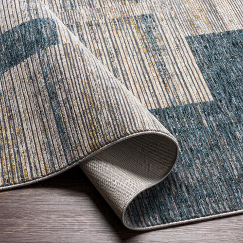 Livabliss Cardiff Machine Woven Rug — Blue / Gray | CDF-2312
