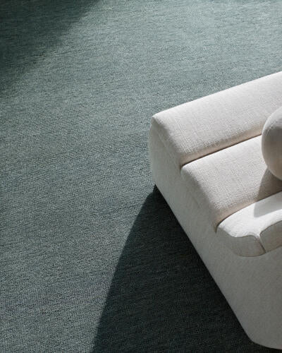 Epic Handmade Wool Rug — Teal / Slate | EPI-2305