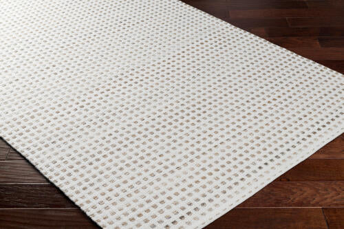 Ariel Handwoven PET Rug — White / Taupe | AIL-2301