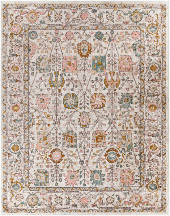Ankara Machine Woven Rug — Ivory / Blush Multi | AKR-2332