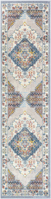 Ankara Machine Woven Rug — Gray / Ice Blue | AKR-2300