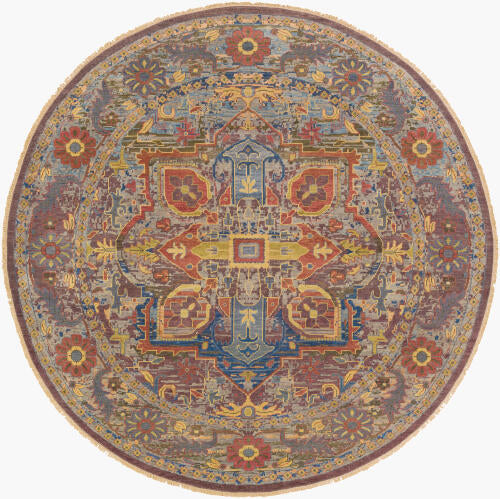 Cappadocia Handmade Wool Rug — Blue / Rust Multi | CPP-5022