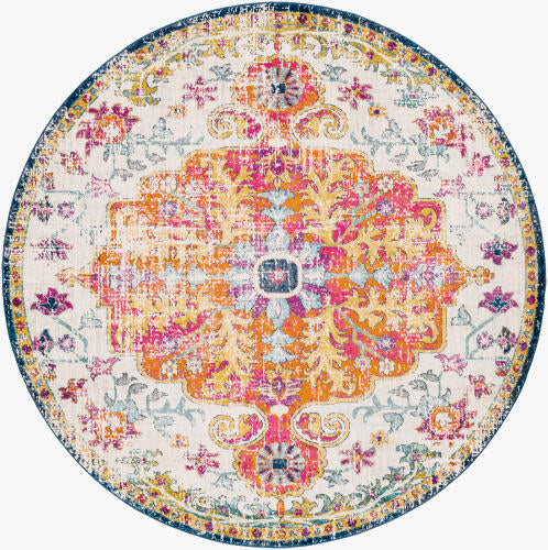 Livabliss Harput Machine Woven Rug — Multicolor Medallion | HAP-1000