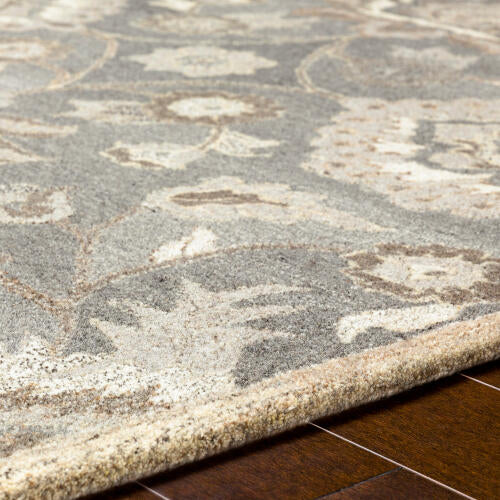 Caesar Handmade Wool Rug — Taupe / Ivory | CAE-1195