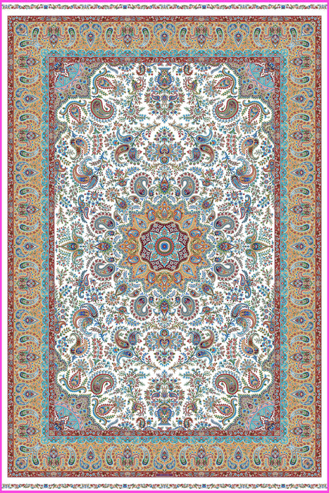 Custom Order Persian Machine-Made Artifical Silk Rug