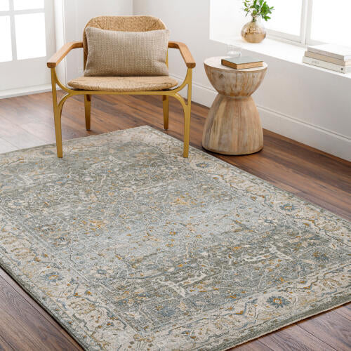 Livabliss Dresden Machine Woven Rug — Mist / Ivory | DRE-2310 - colour & pattern