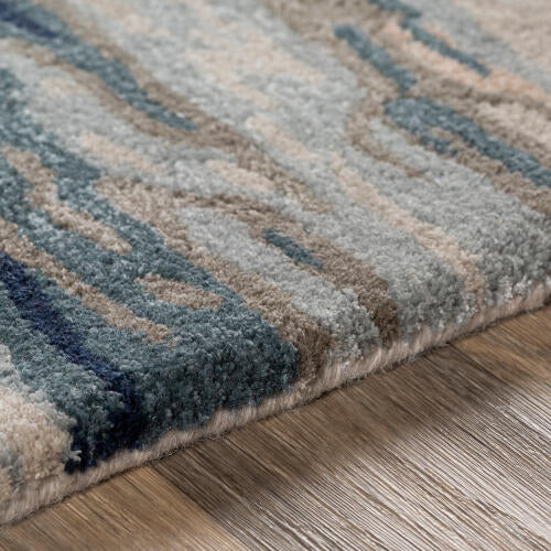 Kavita Handmade Rug — Navy / Taupe | KVT-2302