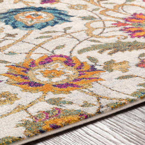 Livabliss Harput Machine Woven Rug — Multi / Ivory Floral | HAP-1074