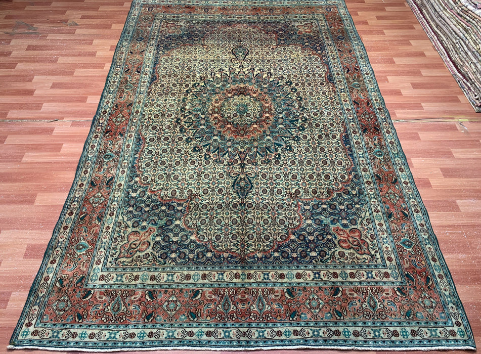 7'x10' Hand-Knotted Persian Teal/Multi Area Rug – KB Rugs 