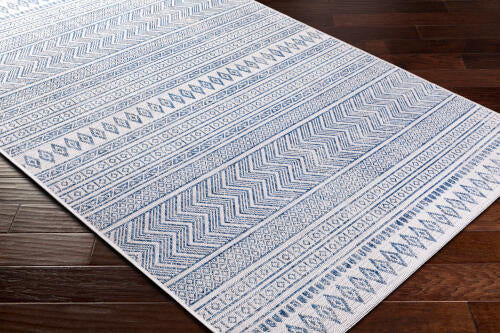 Livabliss Eagean Machine Woven Rug — Blue / Ivory | EAG-2344