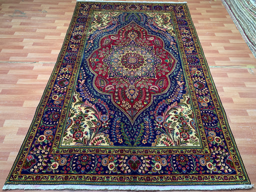 7'x10' Hand-Knotted Wool Red/Multi Area Rug – KB Rugs