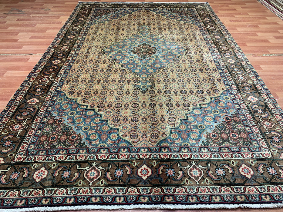 7'x10' Hand-Knotted Persian Beige/Multi Area Rug – KB Rugs 