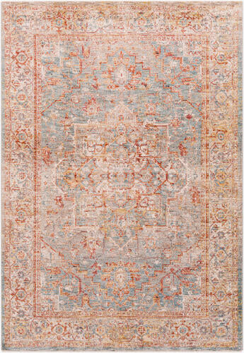 Livabliss  Mirabel Machine Woven Rug — Rust / Blue | MBE-2310 - performance