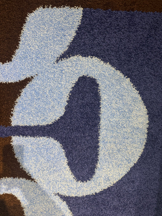 5'X8' High-Density Shaggy Area Rug- Red (Power-Loomed)