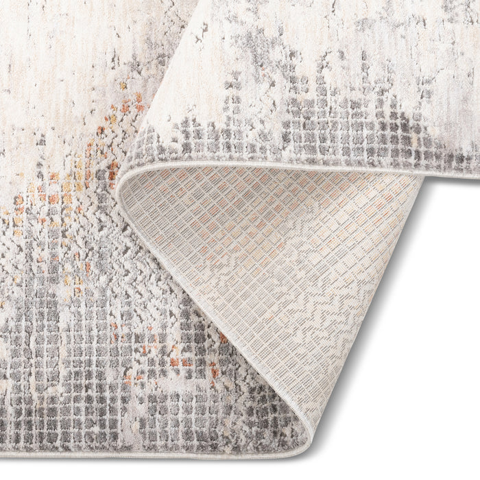 Premium Modern Abstract Rug – Ivory Multi (Non-Shedding, Easy Clean)