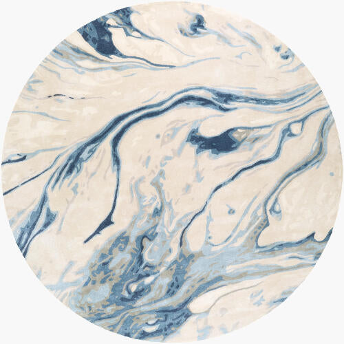 Kavita Handmade Rug — Navy / Light Beige | KVT-2315