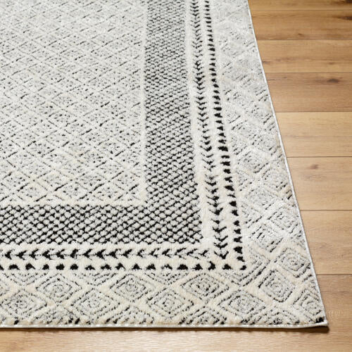 Livabliss Freud Machine Woven Rug — Ivory / Charcoal | FEU-2301