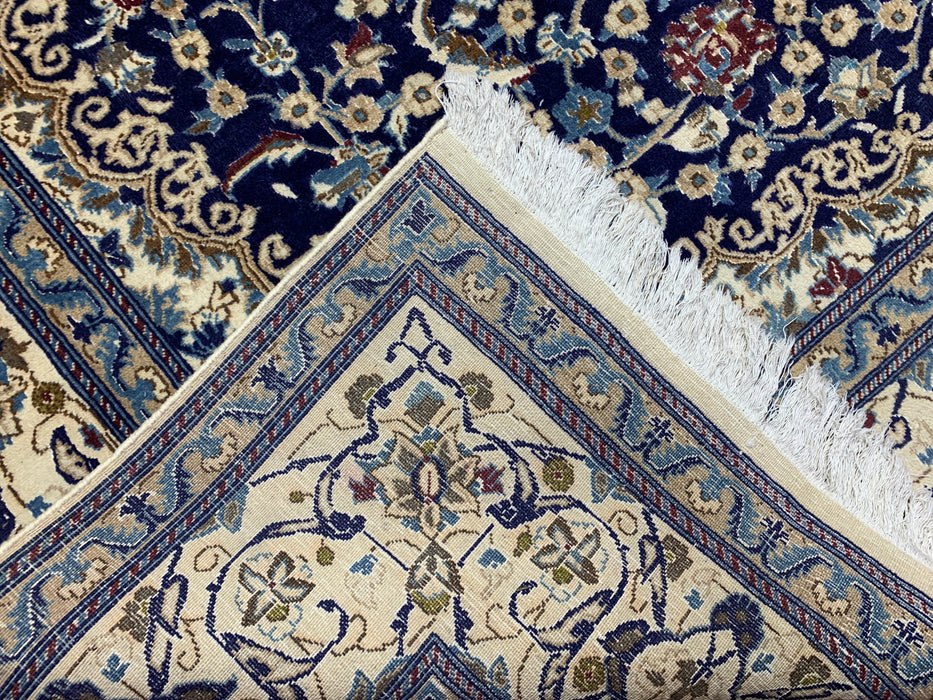 8'x10' Hand-Knotted Chobi Navy/Ivory Area Rug – KB Rugs