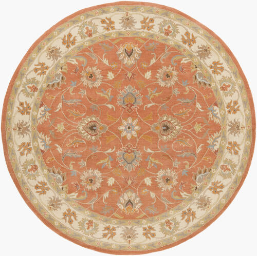 Caesar Handmade Wool Rug — Rust / Burnt Orange | CAE-1124