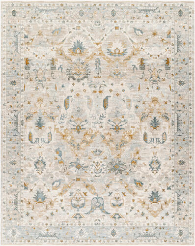 Livabliss  Dresden Machine Woven Rug — Ivory / Mist | DRE-2308 - performance