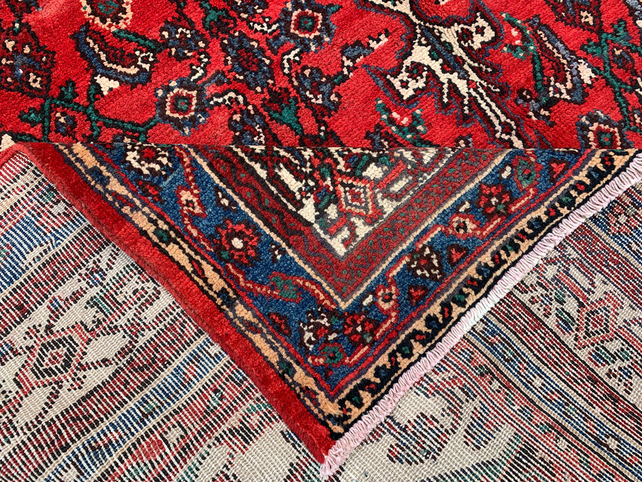 Handmade Persian Wool Area Rug 7x10 - Red Traditional Medallion Persian Style Rug - Exact Size 10'0" x 7'0" - KBHM-660