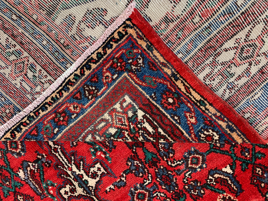Handmade Persian Wool Area Rug 7x10 - Red Traditional Medallion Persian Style Rug - Exact Size 10'0" x 7'0" - KBHM-660