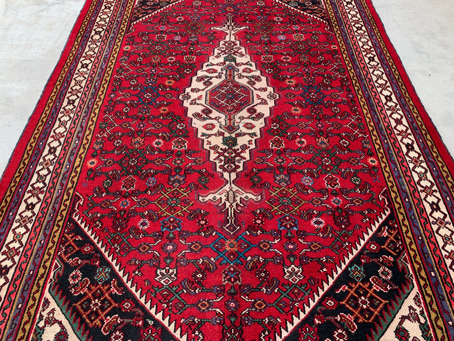 10'2 x 6'8 Hand-Knotted Persian Wool Rug - Red Tribal Medallion Area Rug - KBHM-672
