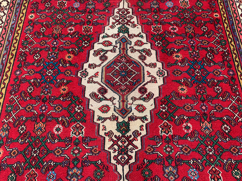 10'2 x 6'8 Hand-Knotted Persian Wool Rug - Red Tribal Medallion Area Rug - KBHM-672