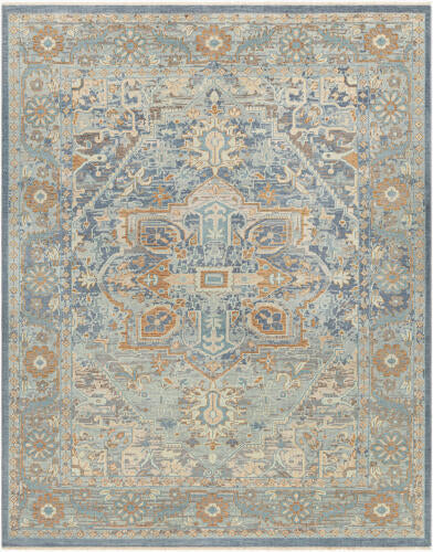 Cappadocia Handmade Wool Rug — Blue / Sand | CPP-5034 - performance