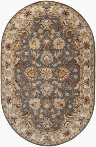 Caesar Handmade Wool Rug — Charcoal / Taupe | CAE-1005