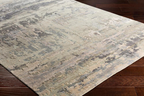 Arte Handmade Wool & Viscose Rug — Gray / Taupe | RTE-2303
