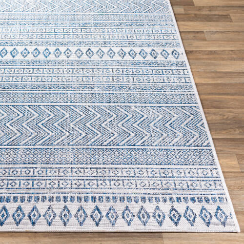 Livabliss Eagean Machine Woven Rug — Blue / Ivory | EAG-2344