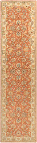 Caesar Handmade Wool Rug — Rust / Burnt Orange | CAE-1124