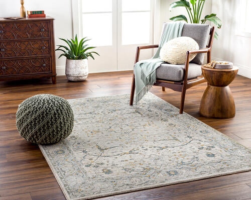 Livabliss Dresden Machine Woven Rug — Ivory / Mist | DRE-2309 - colour & pattern