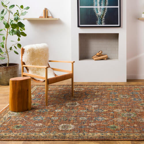 Reign Handmade Wool Rug — Rust / Multi | REG-2301