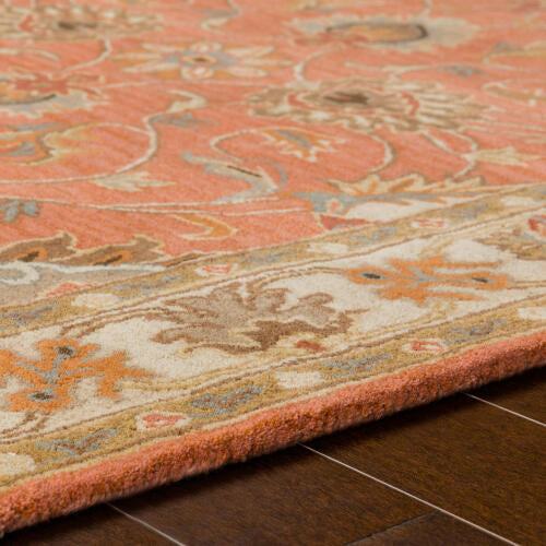 Caesar Handmade Wool Rug — Rust / Burnt Orange | CAE-1124