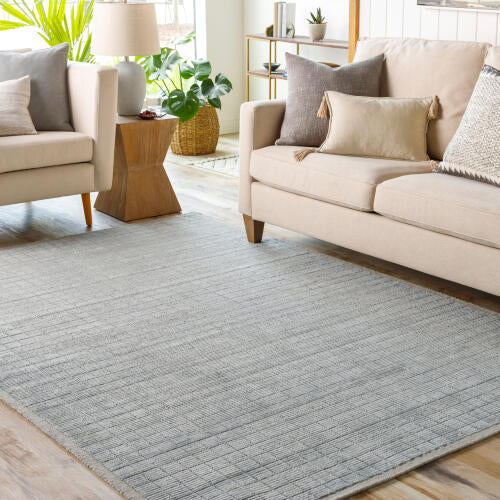 Carre Handmade Rug — Denim / Light Beige | CCR-2303