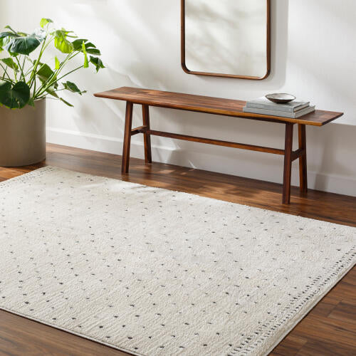 Livabliss Freud Machine Woven Rug — Ivory / Charcoal | FEU-2303