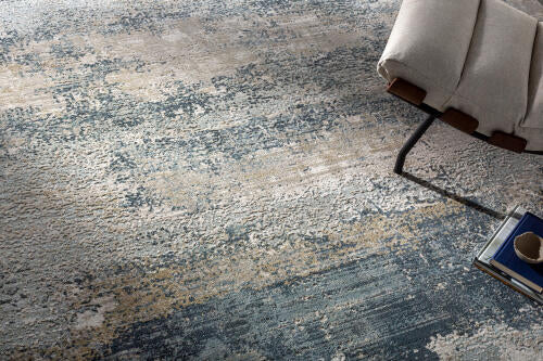 Brunswick Machine Woven Rug — Blue / Sand | BWK-2304