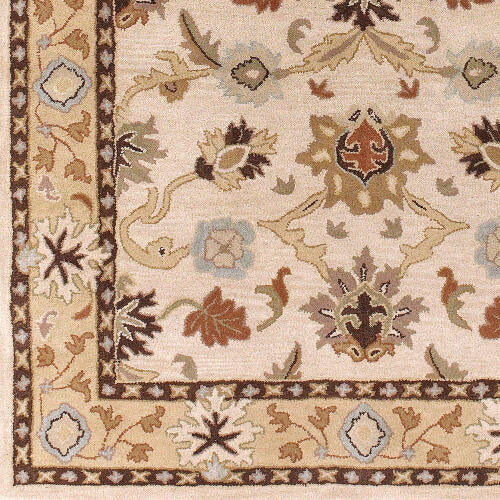 Caesar Handmade Wool Rug — Ivory / Gold / Rust | CAE-1010