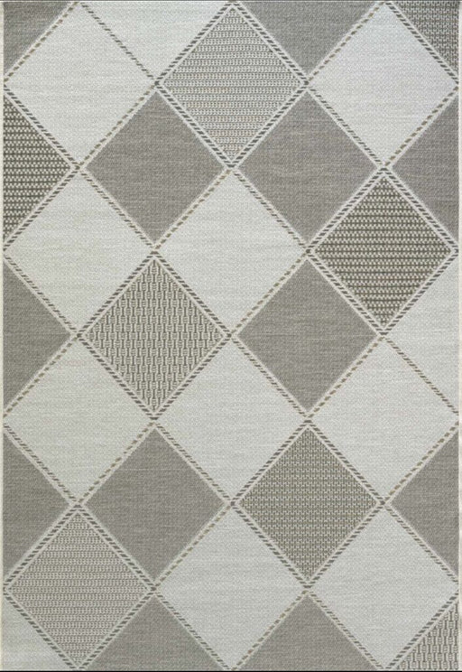 7'x10' Power-Loomed Modern Geometrical Style Brown/Grey Area Rug – KB Rugs 