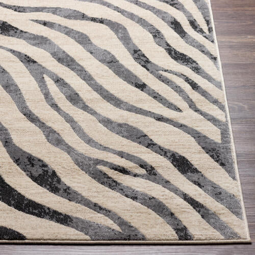 City Machine Woven Rug — Gray / Ivory | CIT-2300