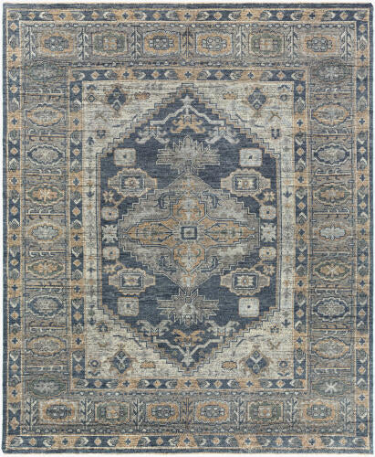 Reign Handmade Wool Rug — Navy / Taupe | REG-2309 - performance