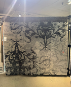 8'X10' Modern Hand-Knotted Nepali Wool Area Rug- Grey/Black