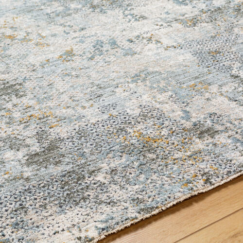 Livabliss Dresden Machine Woven Rug — Soft Teal / Taupe | DRE-2302