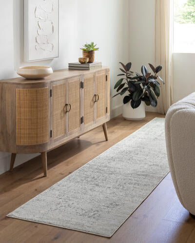 Livabliss Harput Machine Woven Rug — Light Gray / Ivory | HAP-1024